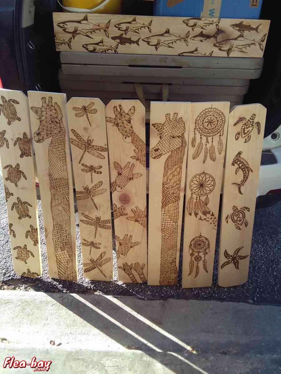Woodburned Art - Saint Petersburg, Florida - FleaMarketBay
