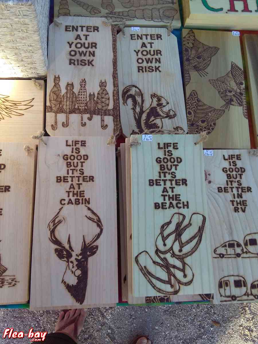 Woodburned Art - Saint Petersburg, Florida - FleaMarketBay
