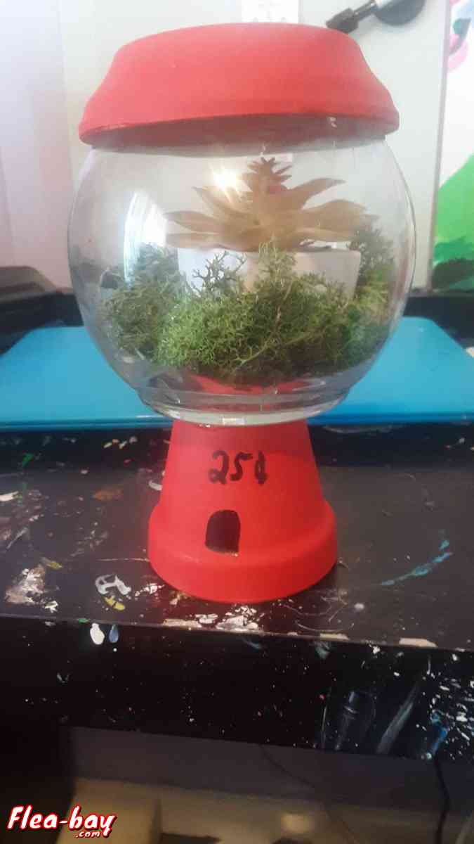 its a flower gumball machine