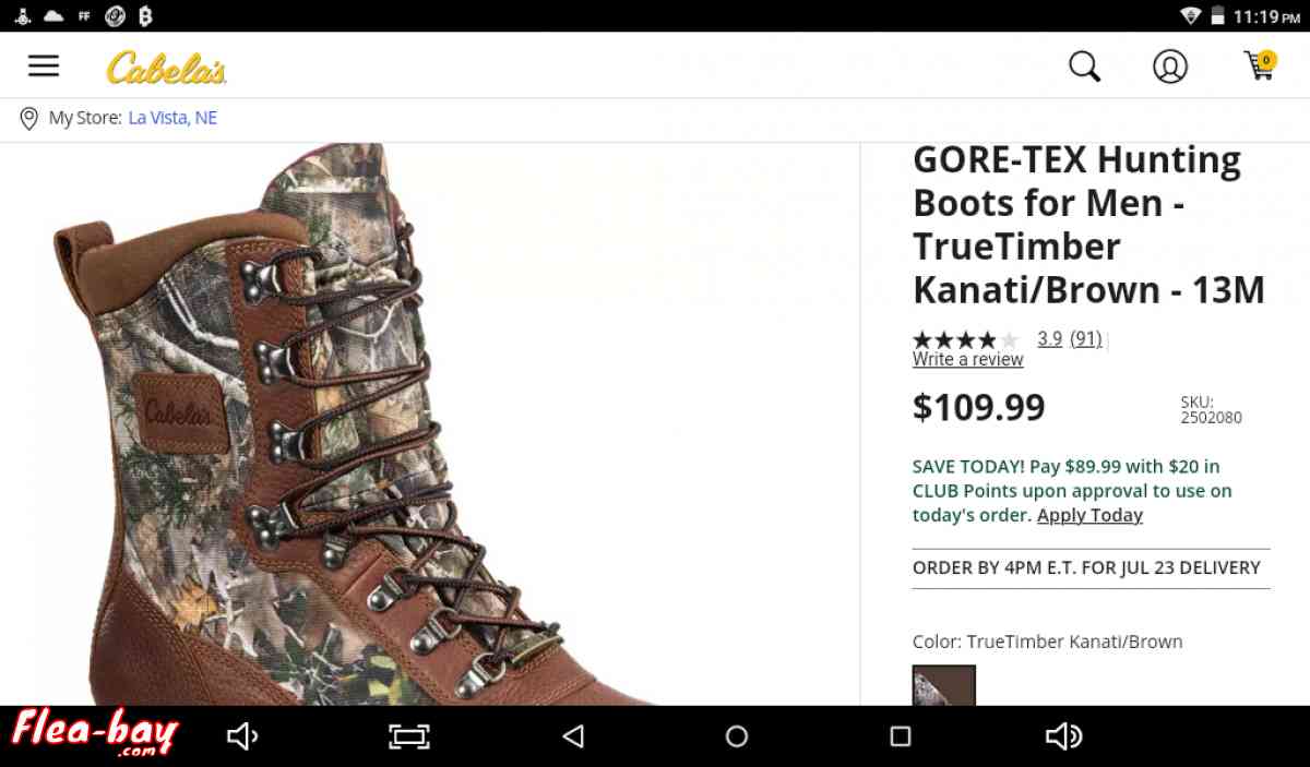 cabela's mens boots - Omaha, Nebraska - FleaMarketBay