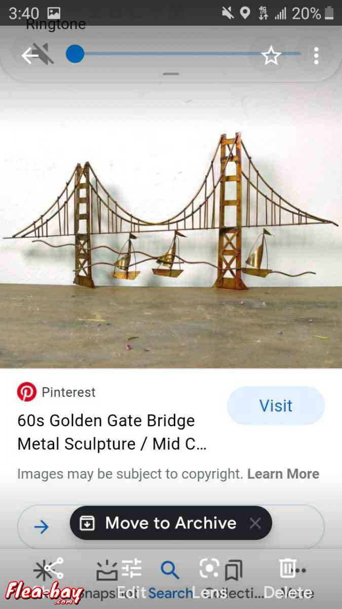 1969s wire golden gate bridge wall hanging - Riverview, Florida - FleaMarketBay