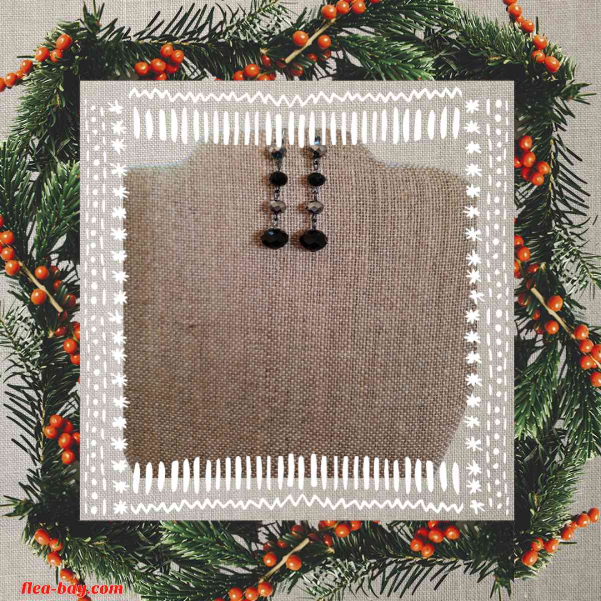 Black grey earrings - Indianapolis, Indiana - FleaMarketBay