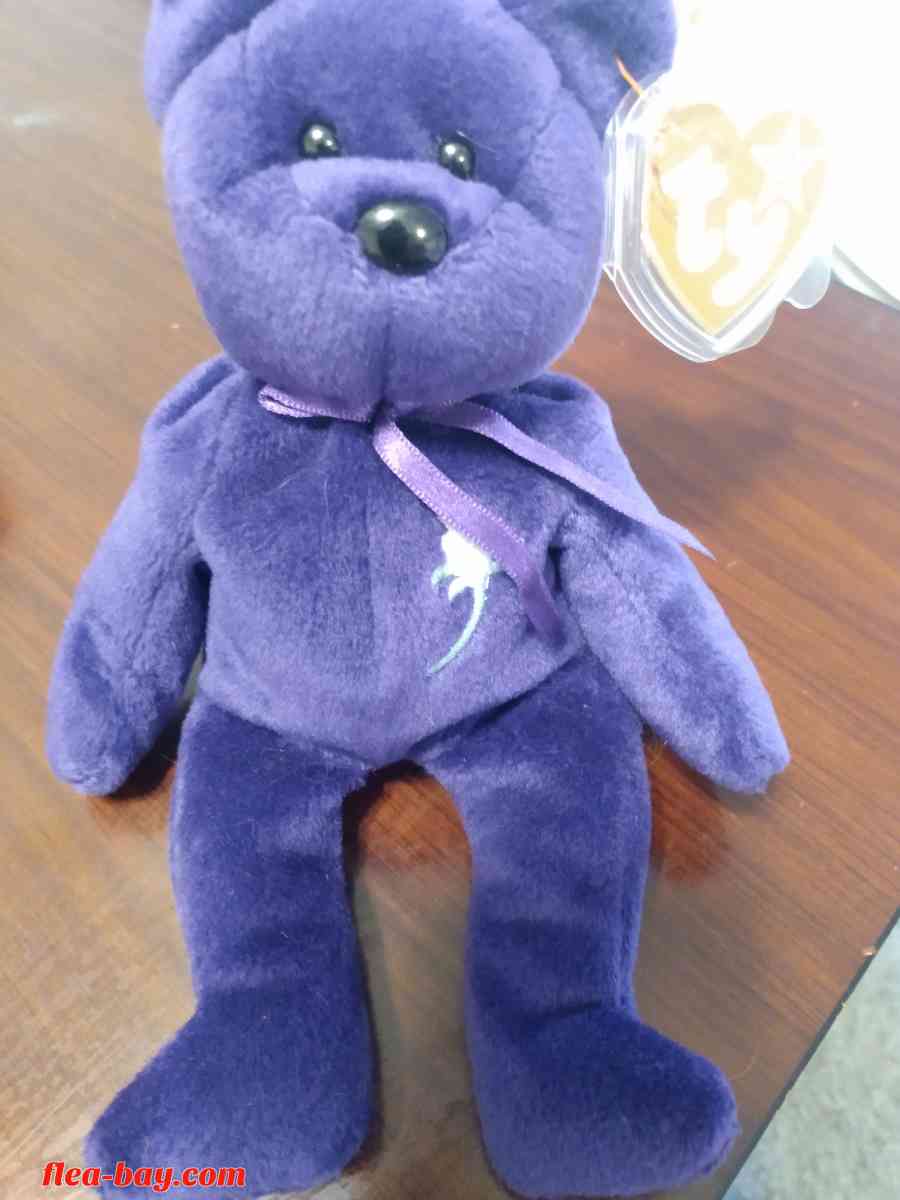 Princess Diana Beanie Baby Bear 1997 Original Made In China