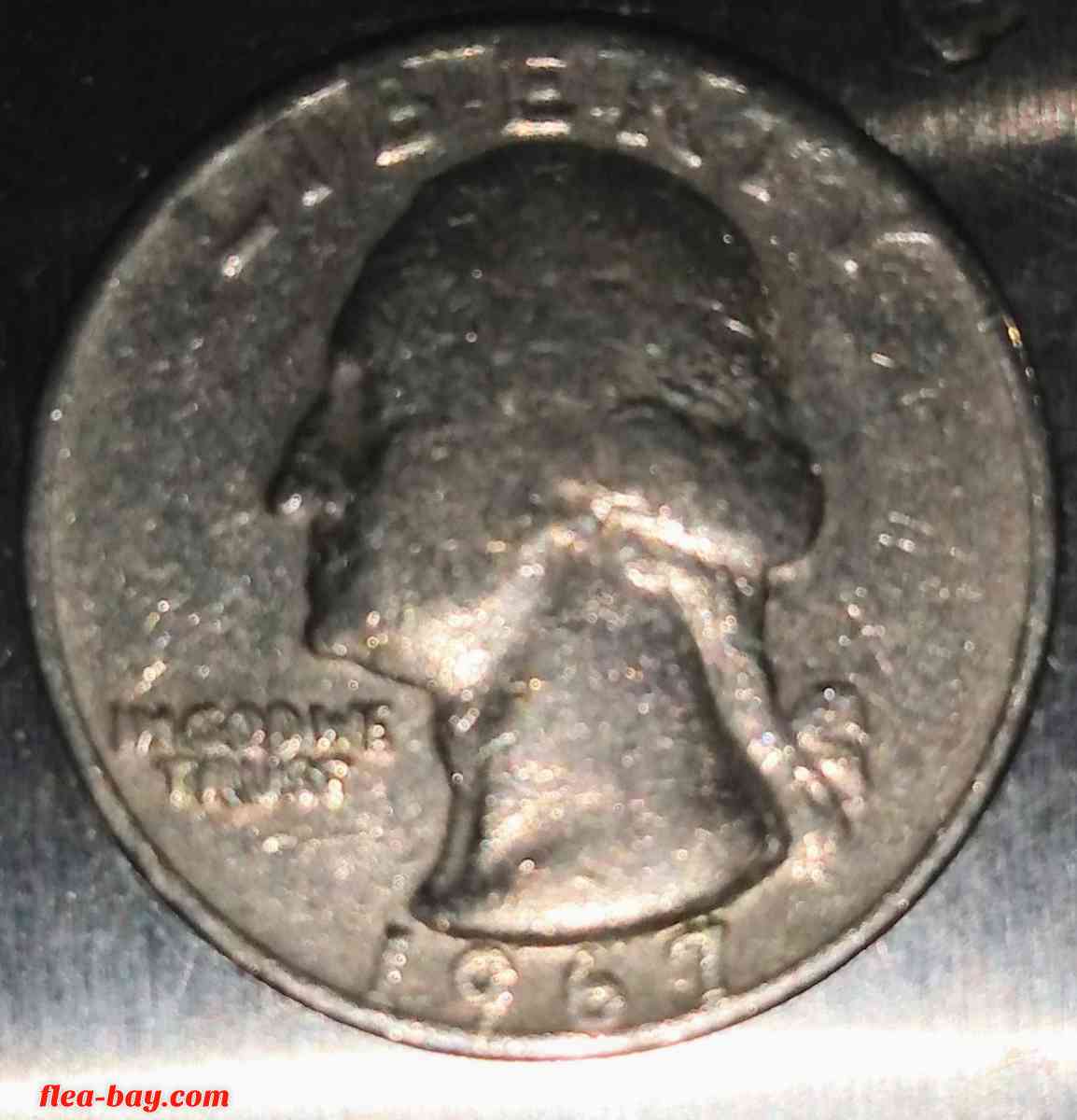 1967-No.mint mark? Washington Quarter Dollar - Kaneohe, Hawaii - FleaMarketBay