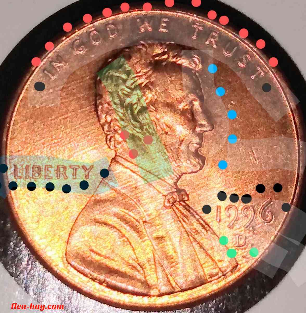 1996-D/DDO/Rev; RpmUS.Minted; Lincoln/Variety and Error coin - Kaneohe, Hawaii - FleaMarketBay