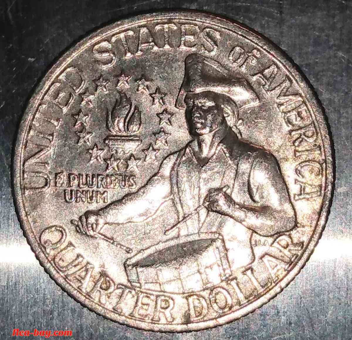Transitional Bicentennial quarter dollar! 1776-1976/no mint - Kaneohe, Hawaii - FleaMarketBay