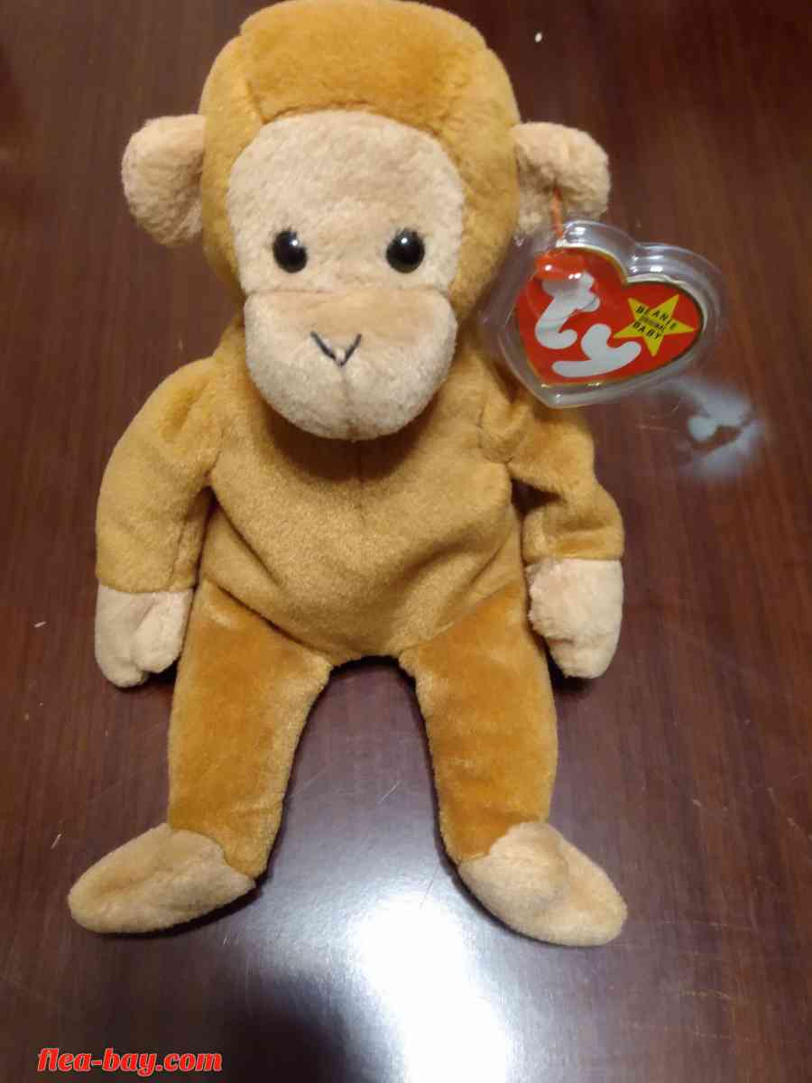 Ty Beanie Babys. "Rare" Monkey Collection of 4 - Wahpeton, North Dakota - FleaMarketBay