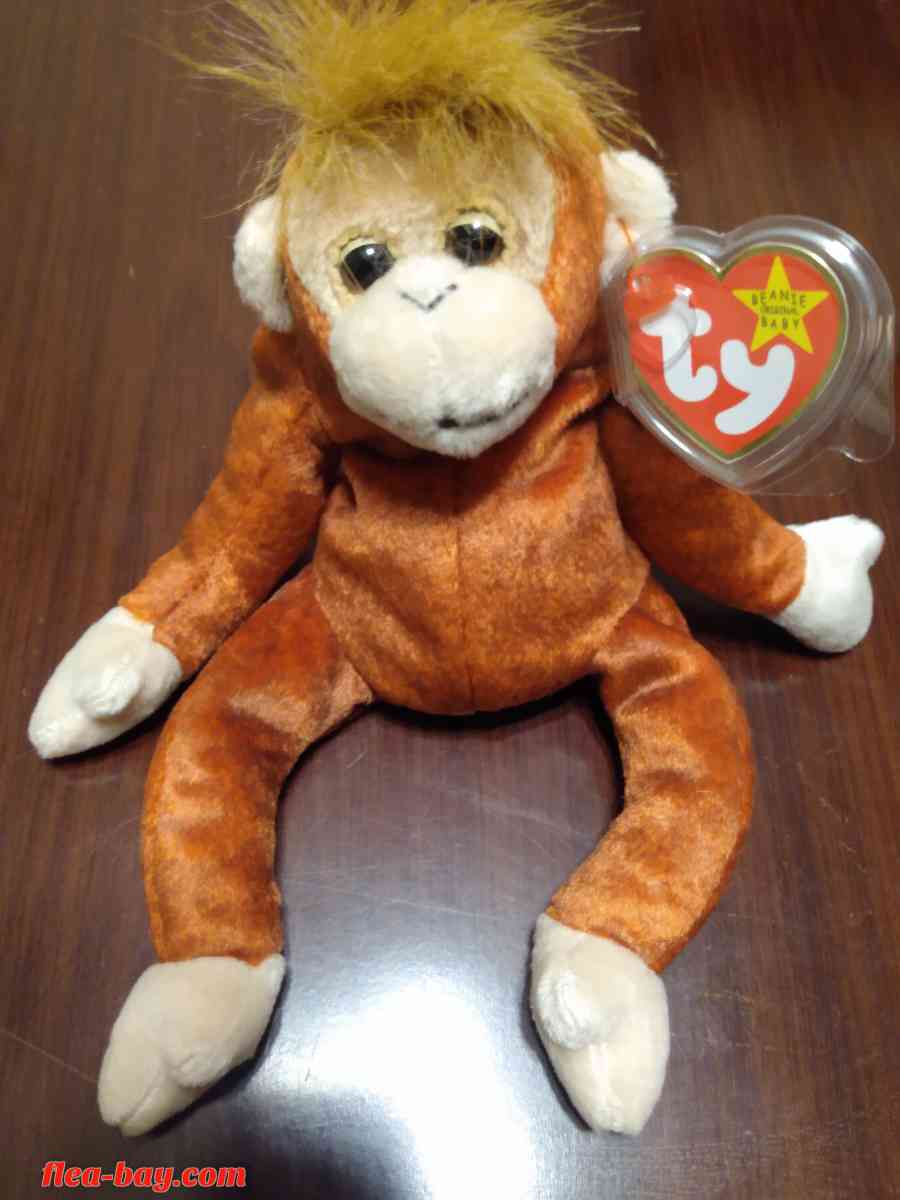 Ty Beanie Babys. "Rare" Monkey Collection of 4 - Wahpeton, North Dakota - FleaMarketBay