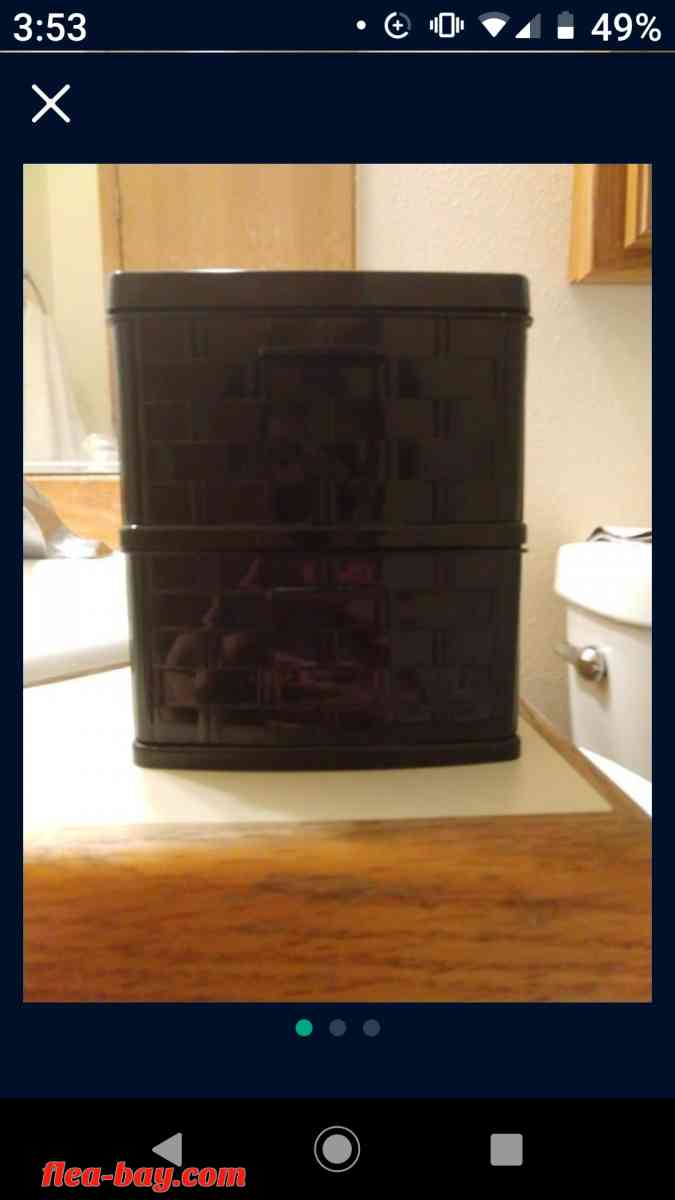 black mini jewelry box