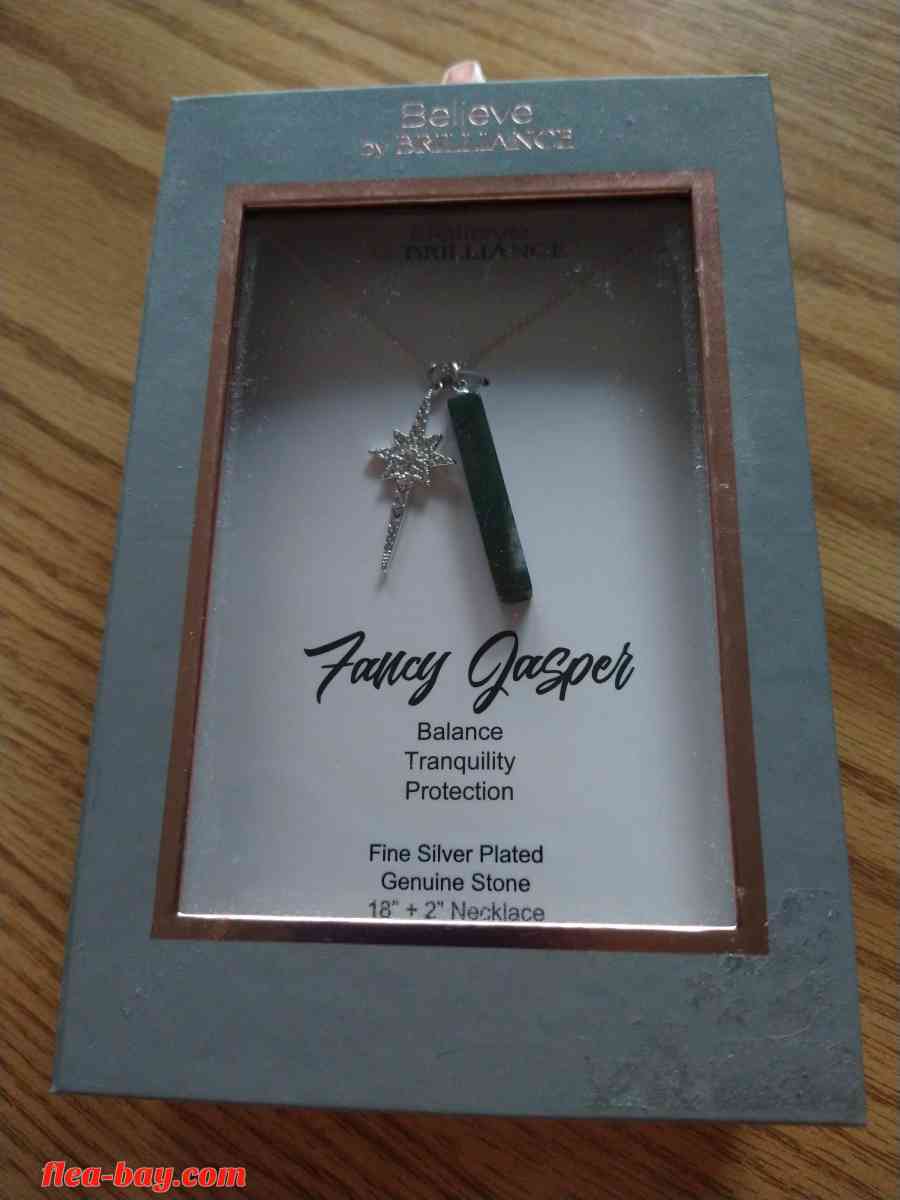 Believe by brilliance fancy Jasper necklace new never worn - Livermore, California - FleaMarketBay