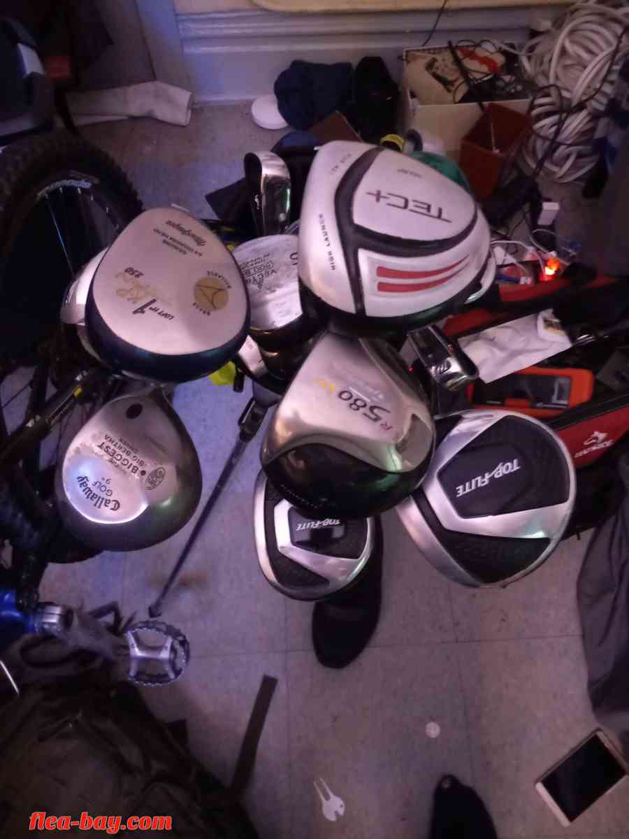 Golf Clubs10 diffdrivers & new full set top flight 2021clubs - San Francisco, California - FleaMarketBay