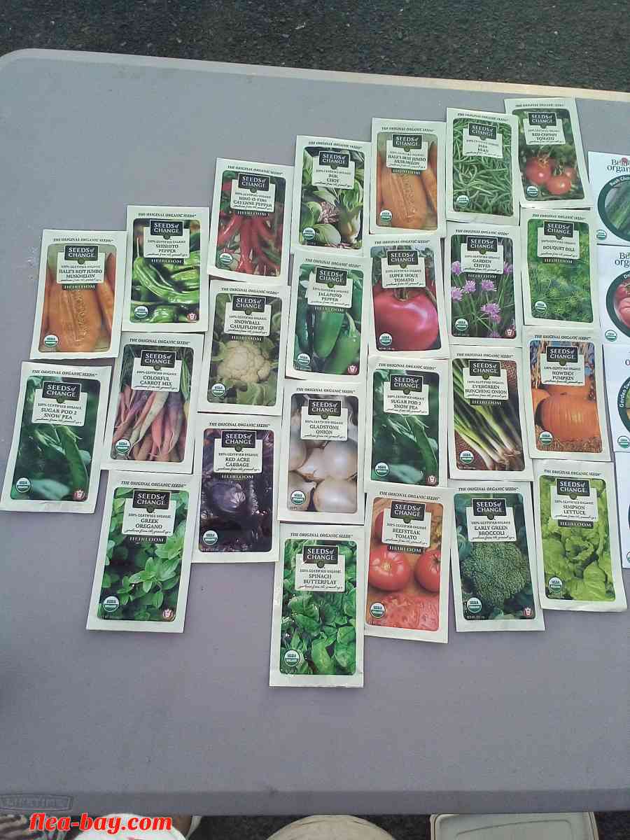 25 pk.VEGETABLES HERBS FRUITS AND FLOWERS SEEDS - Fair Oaks, California - FleaMarketBay