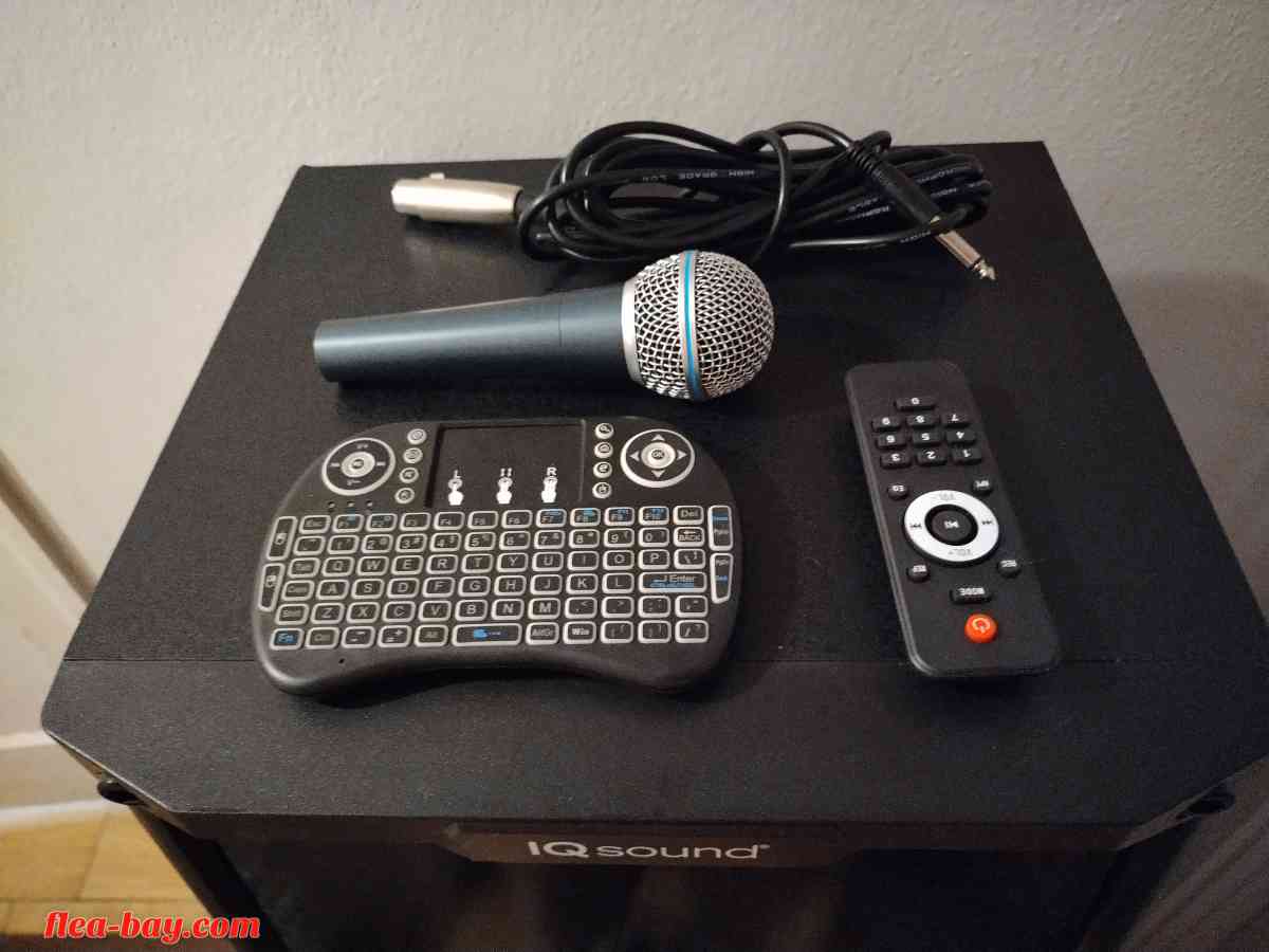 (DOLPHIN KARAOKE BLUETOOTH 2X10" WOOFER TOUCH SCREEN SPEAKER - El Paso, Texas - FleaMarketBay