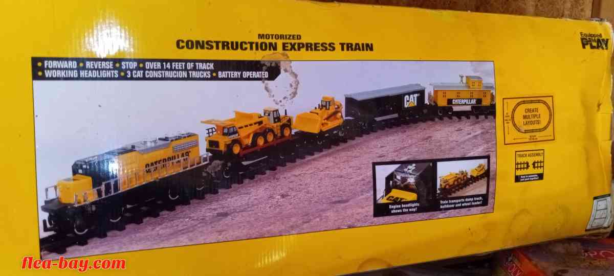1986  toy state cat construction motorized express train set - Gallipolis, Ohio