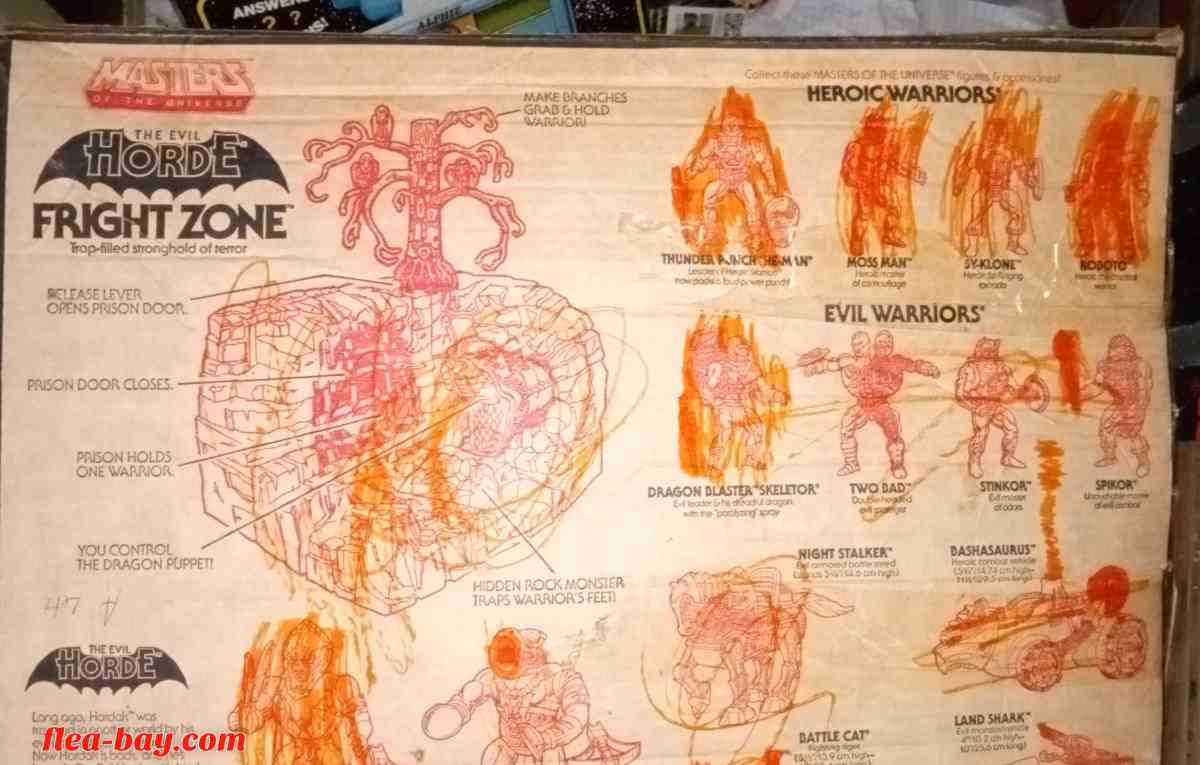 1985 fright zone trap field strongholds of terror lego unope - Gallipolis, Ohio - FleaMarketBay