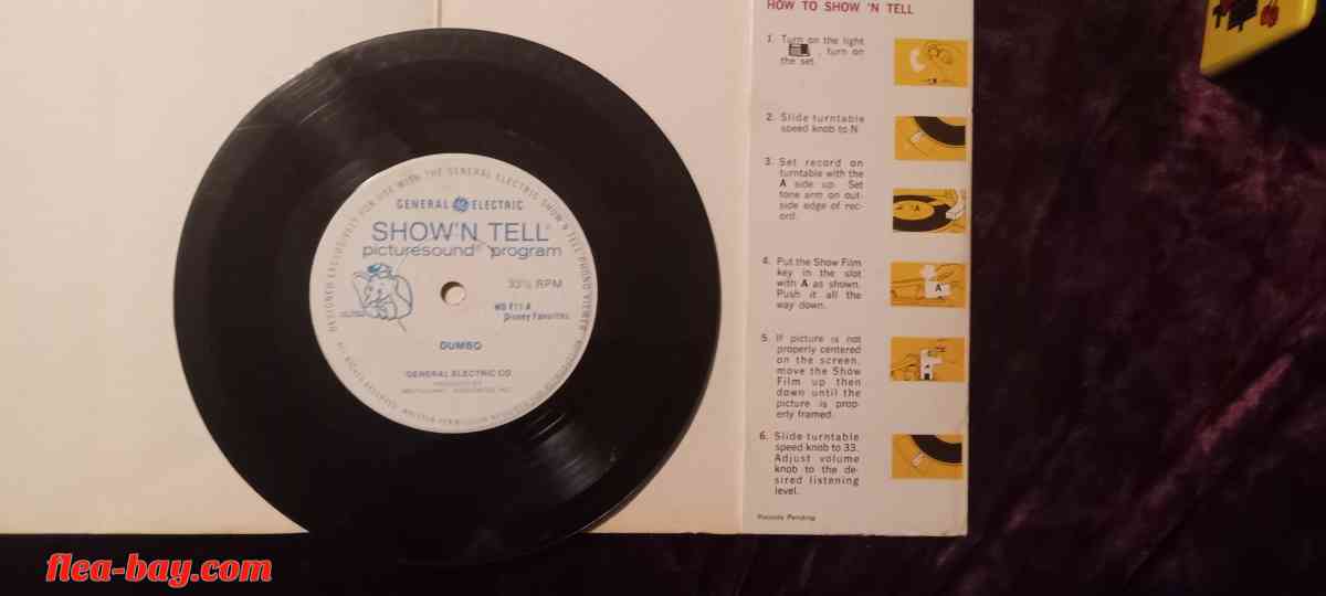 Walt Disney show and tell record and picture movie with song - Gallipolis, Ohio - FleaMarketBay