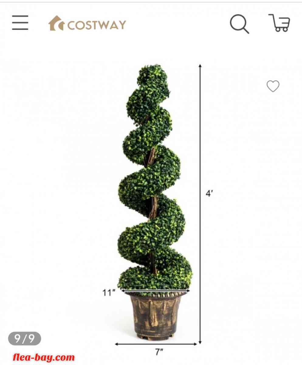 4ft   Artificial boxwood spiral tree faux tree w/realistic - Strongsville, Ohio - FleaMarketBay