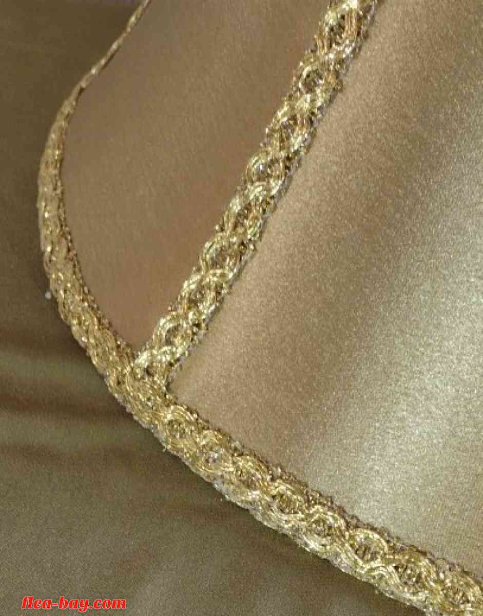 Nice, Custom, Gold Satin Lampshade. 12"x 14", great shape - Long Beach, California - FleaMarketBay