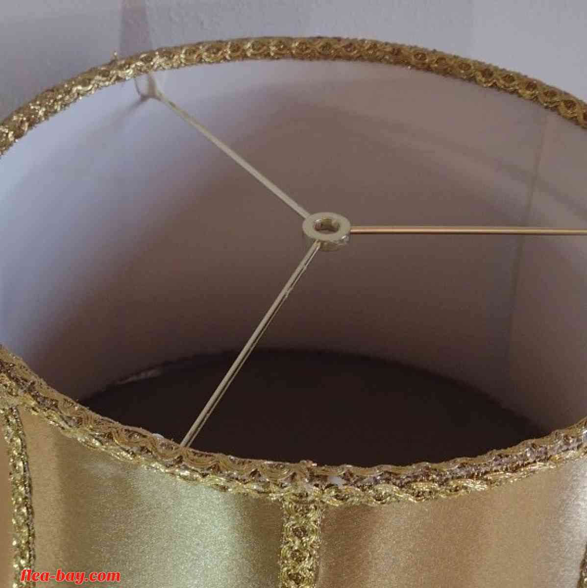 Nice, Custom, Gold Satin Lampshade. 12"x 14", great shape - Long Beach, California - FleaMarketBay