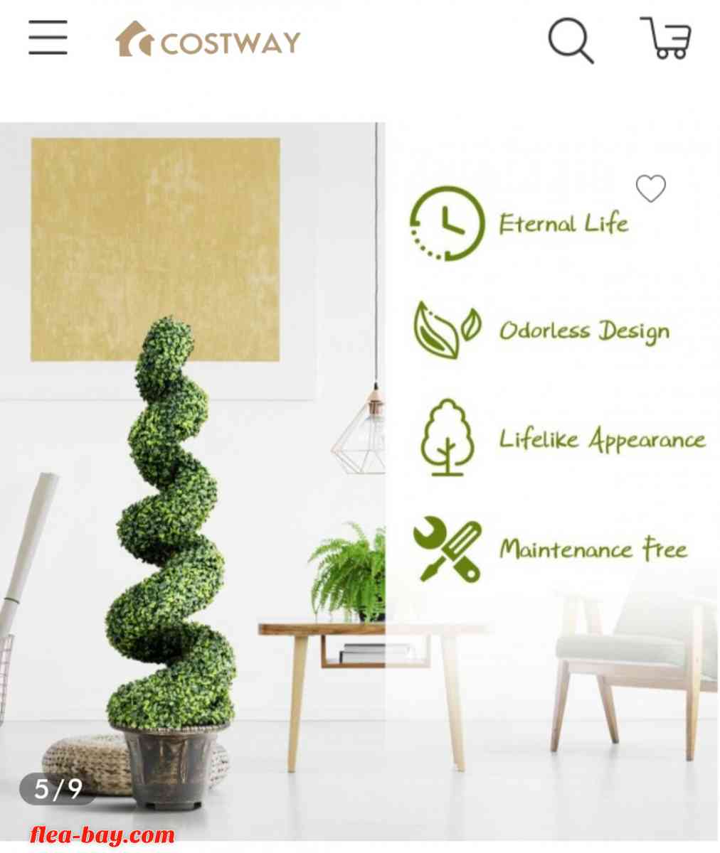4ft   Artificial boxwood spiral tree faux tree w/realistic - Strongsville, Ohio - FleaMarketBay