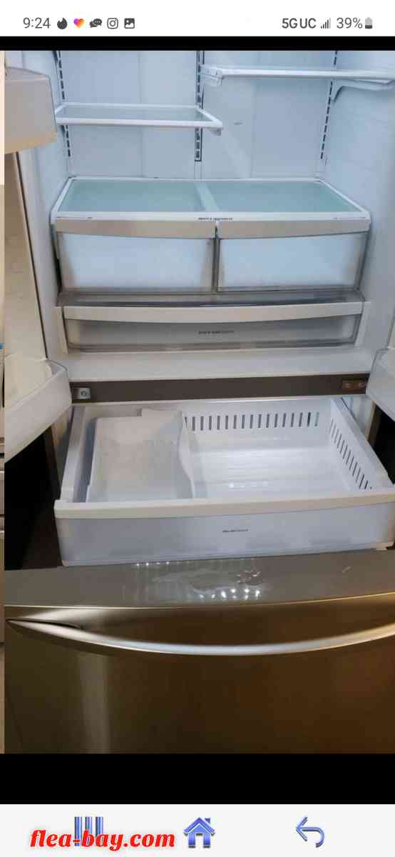 22 Cu. Ft. Large Capacity 30" Wide 3-Door French Door Refrig - Mason, Michigan - FleaMarketBay