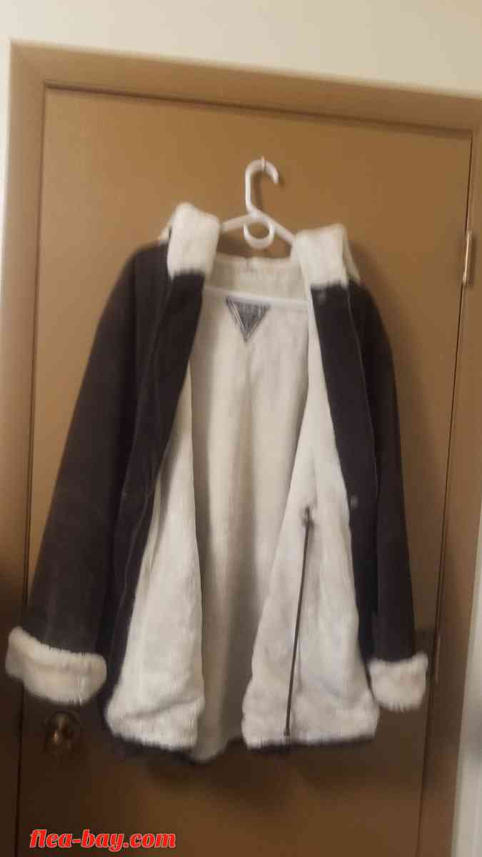 women's XL Suede Winter Coat - Meeker, Colorado - FleaMarketBay