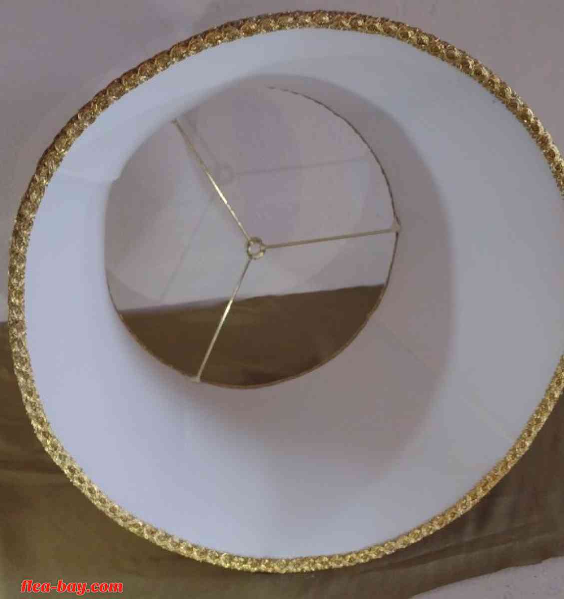 Nice, Custom, Gold Satin Lampshade. 12"x 14", great shape - Long Beach, California - FleaMarketBay