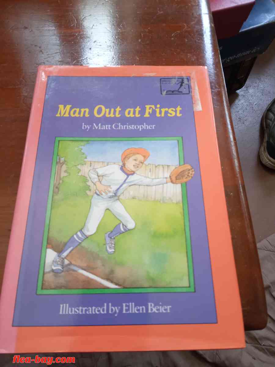 Matt Christopher (Man Out At First) Hard Cover Book