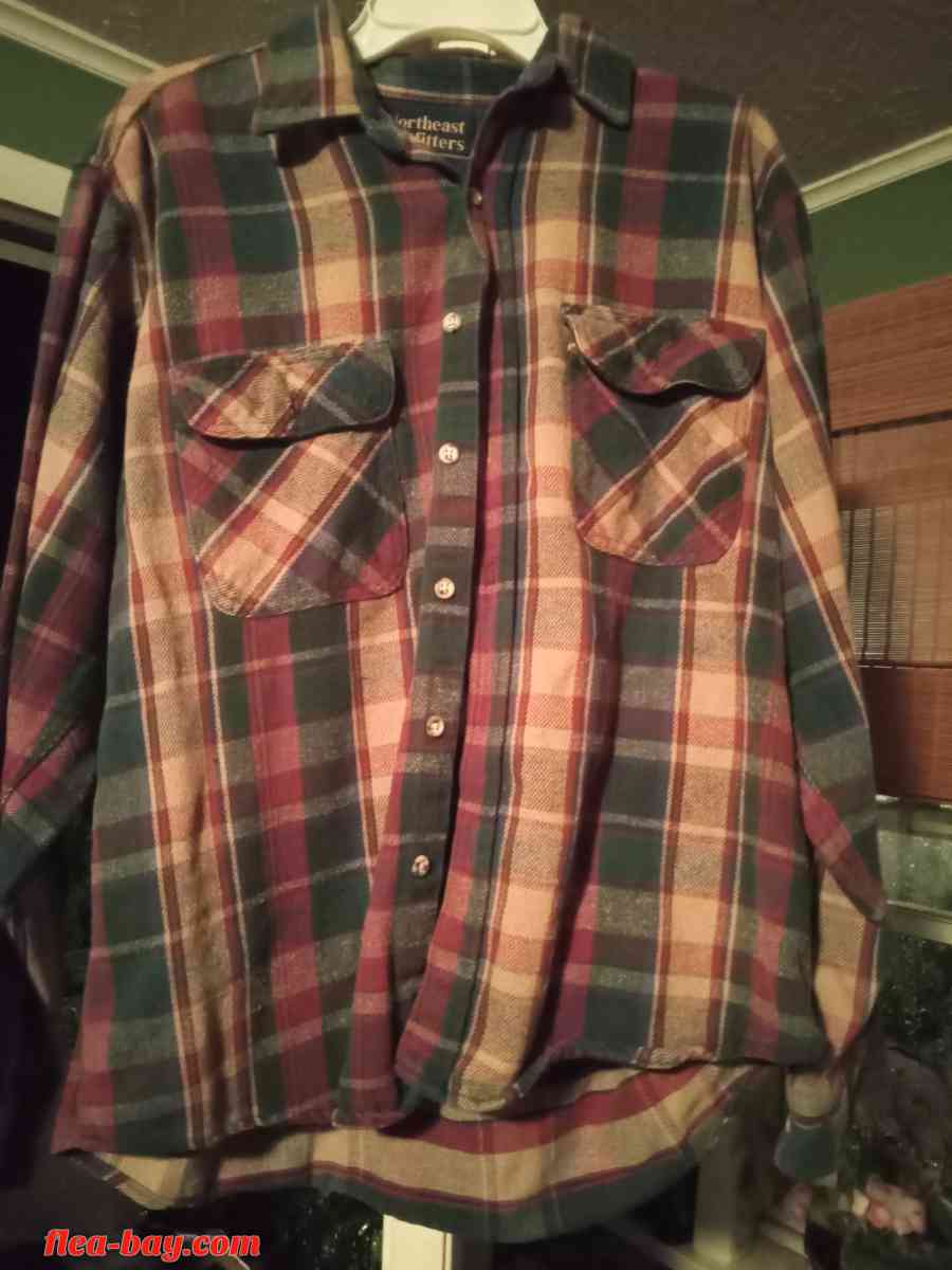 Northeast Outfitters (Men's Flannel Dress Long Sleeve Shirt)