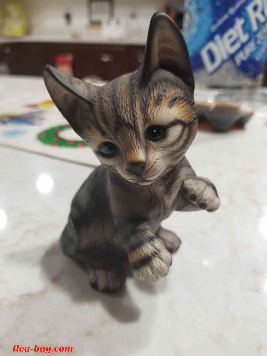 Vintage Cat Kitten Figure House of Global Art Japan