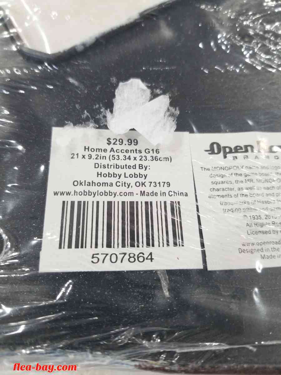 Vintage 2015 Metal Monopoly Sign Hasbro Wall hanging - Hobart, Indiana - FleaMarketBay