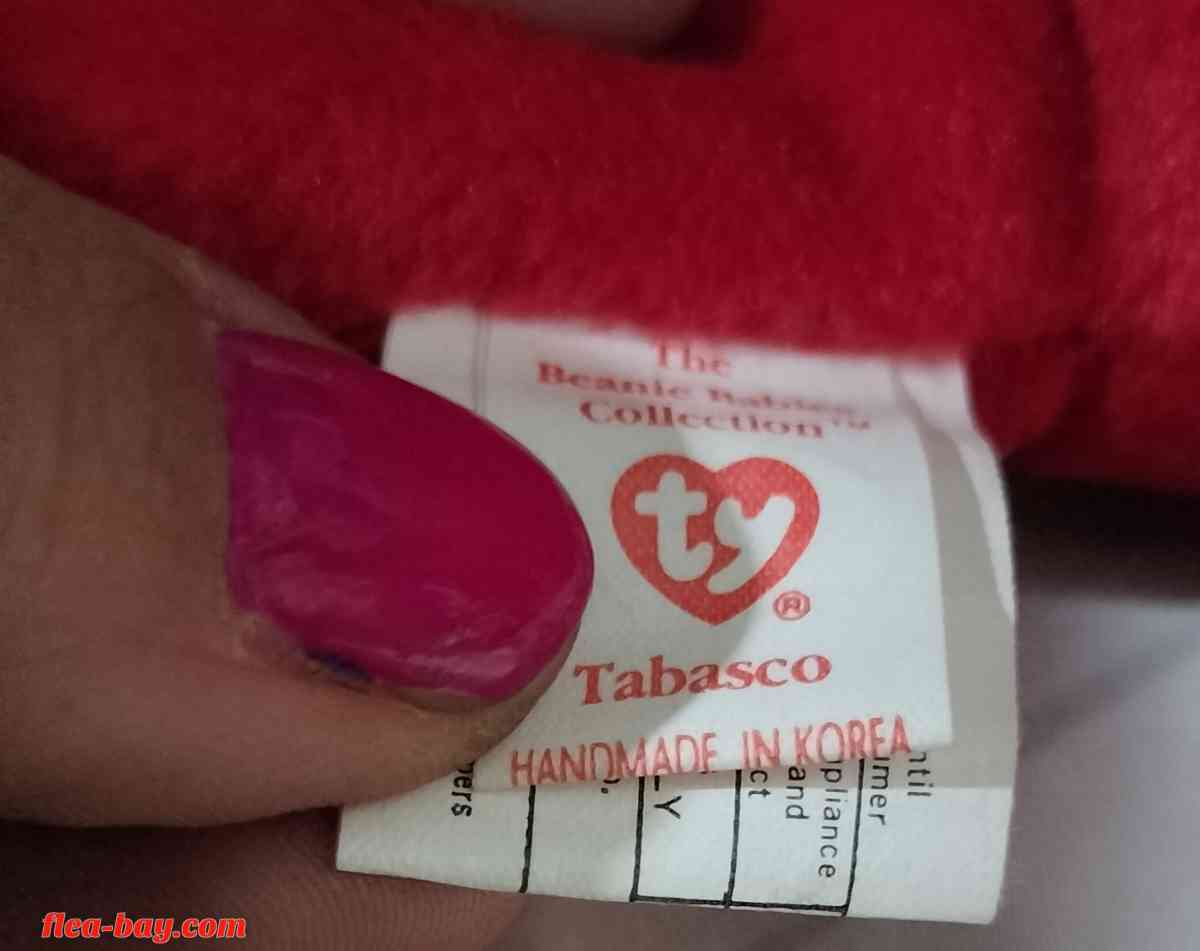Rare Ty Beanie Baby Tabasco - Belton, South Carolina - FleaMarketBay