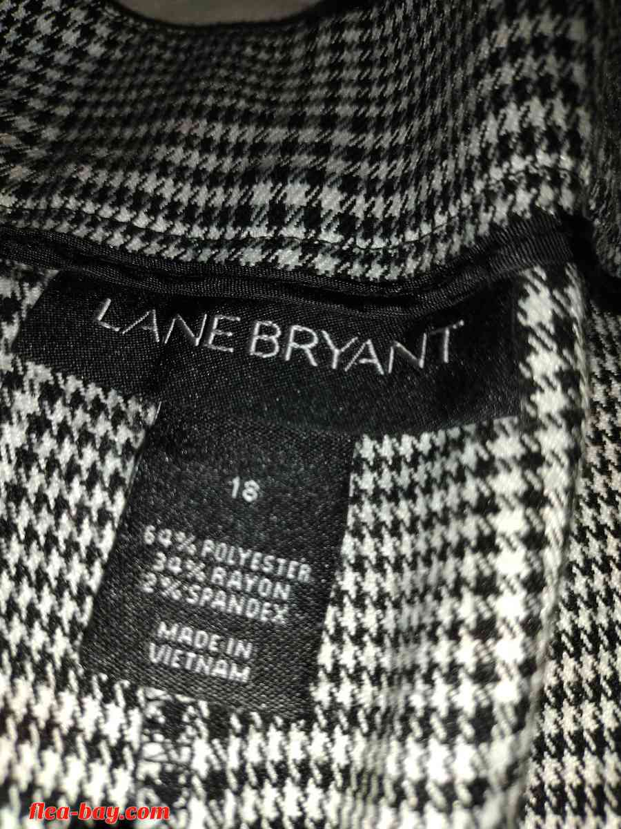 lanebyrant black and white gingham cherked print capris bran - Hemet, California - FleaMarketBay