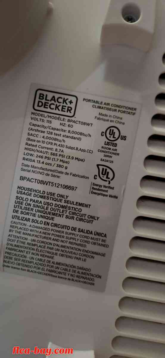 BLACK N DECKER Stand Up AC unit. - Beaverton, Oregon - FleaMarketBay