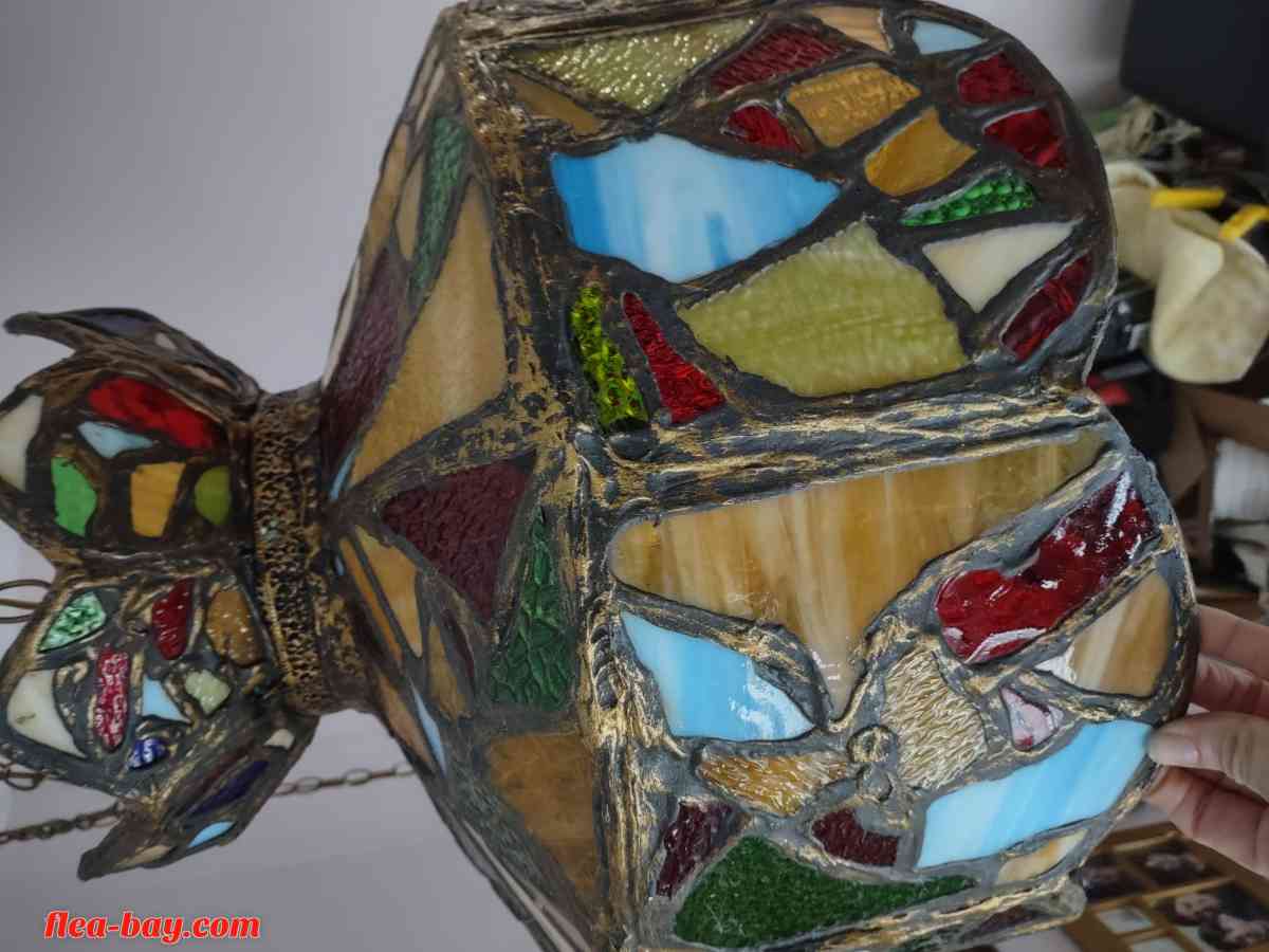 vintage tiffany style hanging light - Paramus, New Jersey - FleaMarketBay