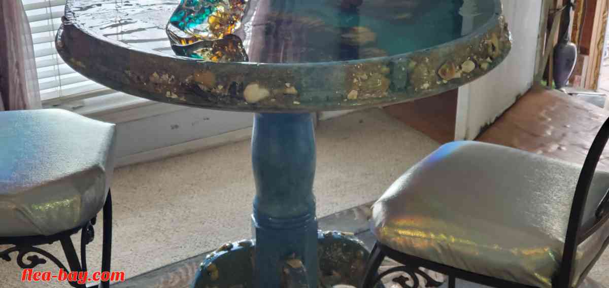 Ocean resin table