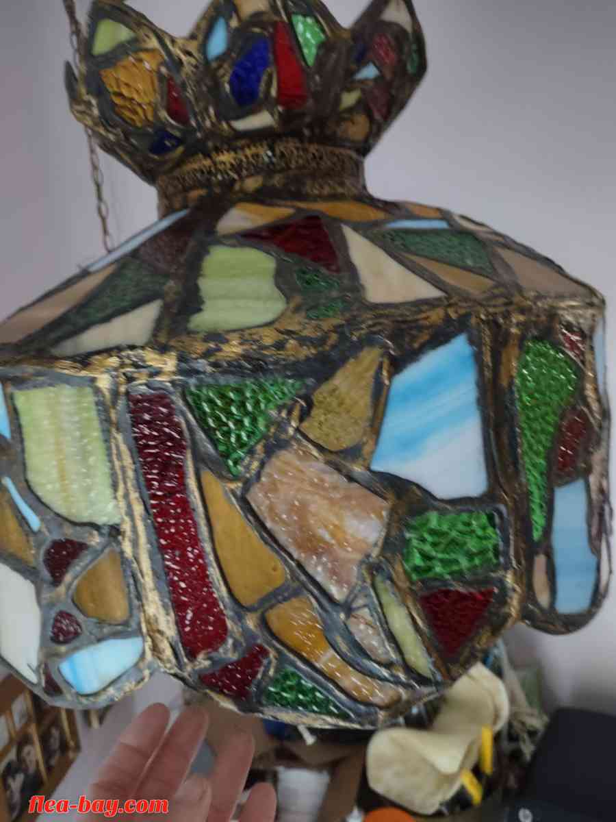 vintage tiffany style hanging light - Paramus, New Jersey - FleaMarketBay