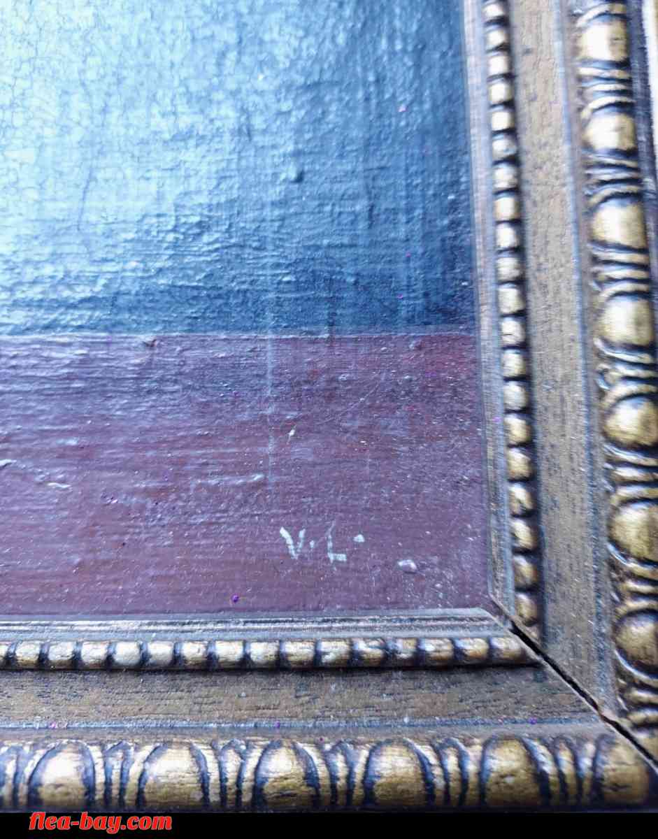 Antique Floral Painting Circa 1801 - Crown Point, Indiana - FleaMarketBay