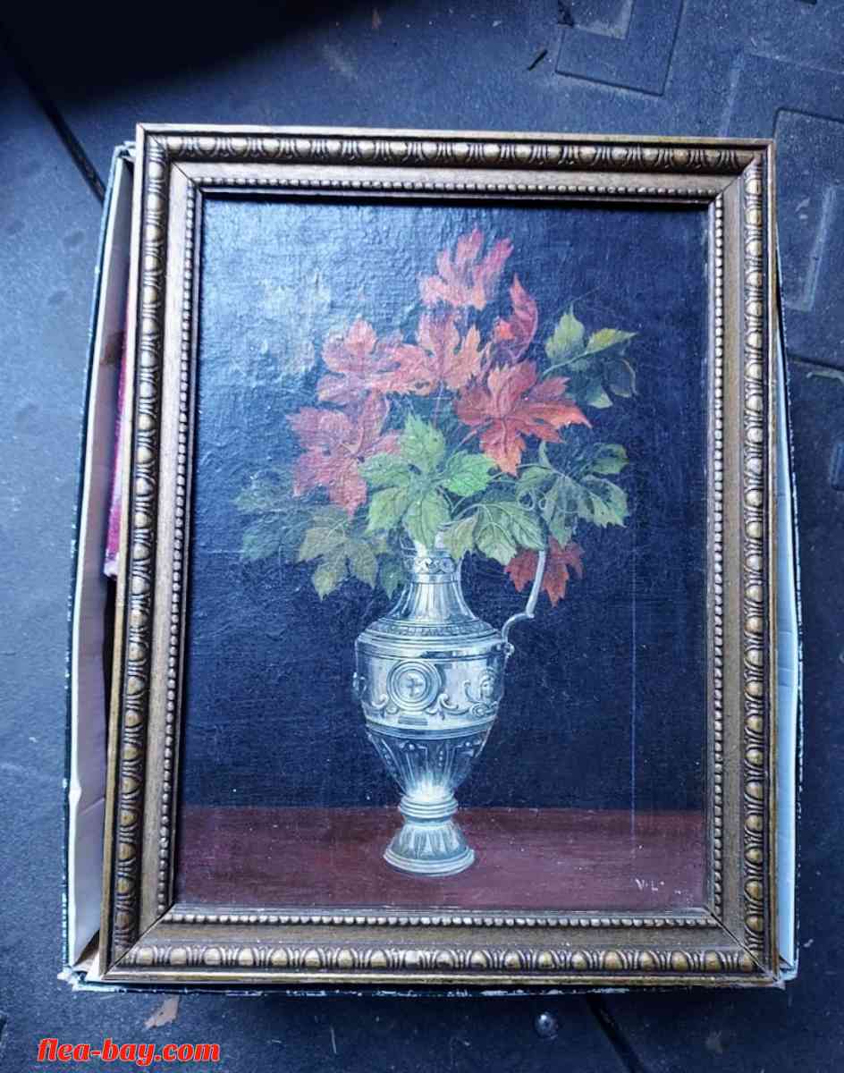 Antique Floral Painting Circa 1801