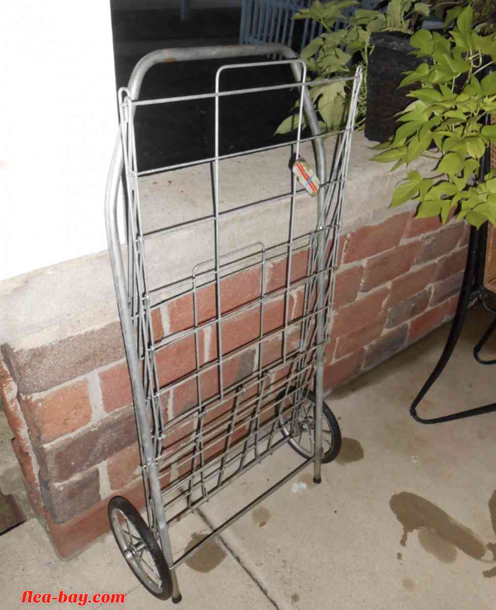 Vintage Metal Folding Cart by Dennis Mitchell - Cape Girardeau, Missouri - FleaMarketBay