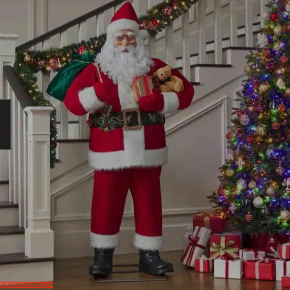 6ft Automated Santa & Grinch - Grandview, Texas - FleaMarketBay