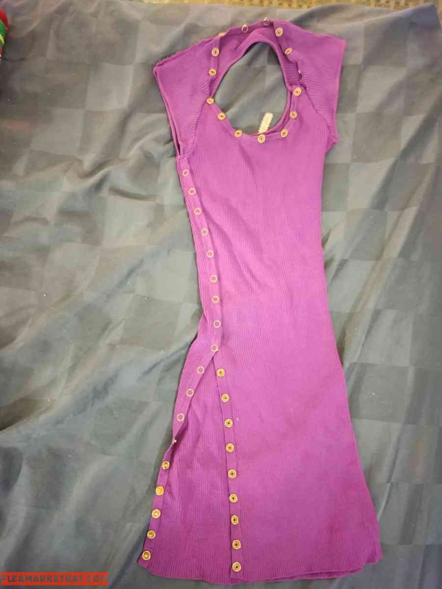 purple snap up dress - Orlando, Florida - FleaMarketBay