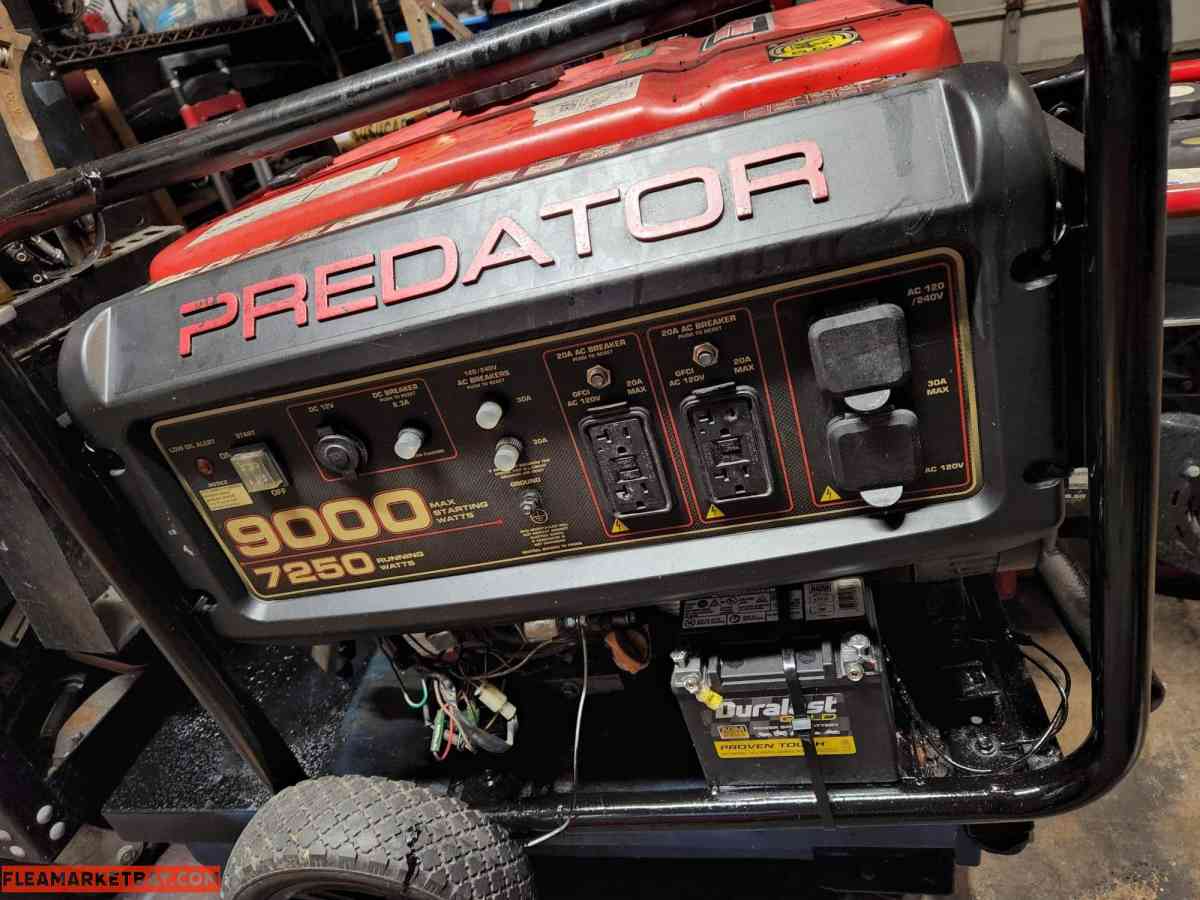 predator 9000 generator - Hutto, Texas - FleaMarketBay