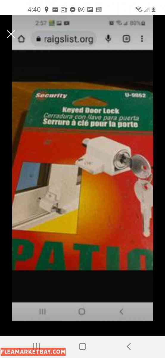 Keyed Door Lock (Patio) - Allen, Texas