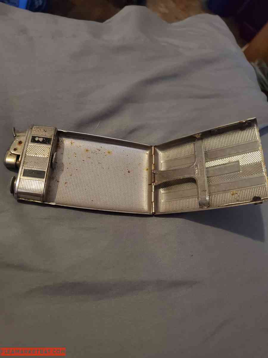 vintage cigarette lighter/ case and a vintage Silex coffee w - Gaffney, South Carolina - FleaMarketBay
