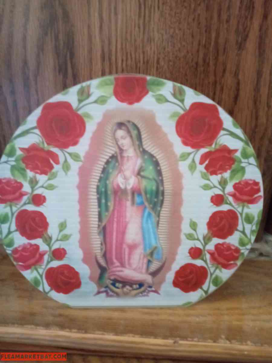 brand new Virgin Mary glass candles