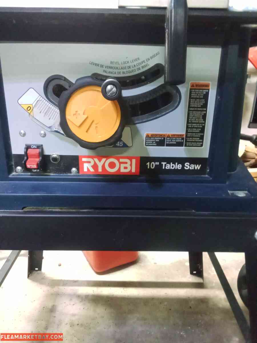 10" RYOBI table saw - Haughton, Louisiana - FleaMarketBay