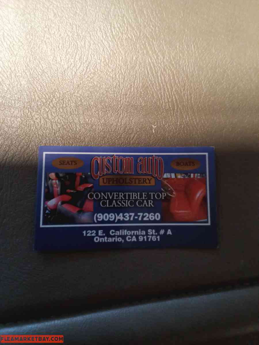 auto upholstery classic Cars Trucks Boats barcos truck 💺 - Ontario, California - FleaMarketBay