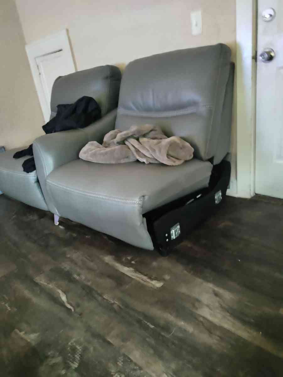 two living room chairs