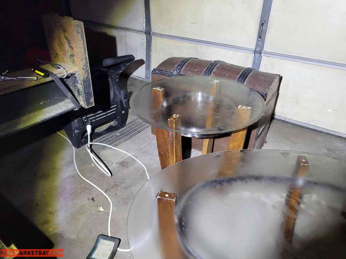 Mid-century  3 piece glass coffee tables - North Judson, Indiana - FleaMarketBay